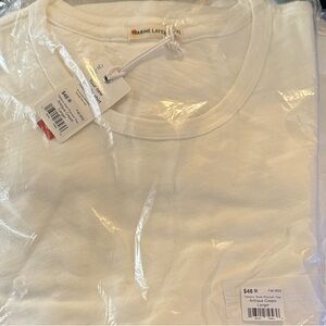 Marine Layer Cream Short Sleeve Tee